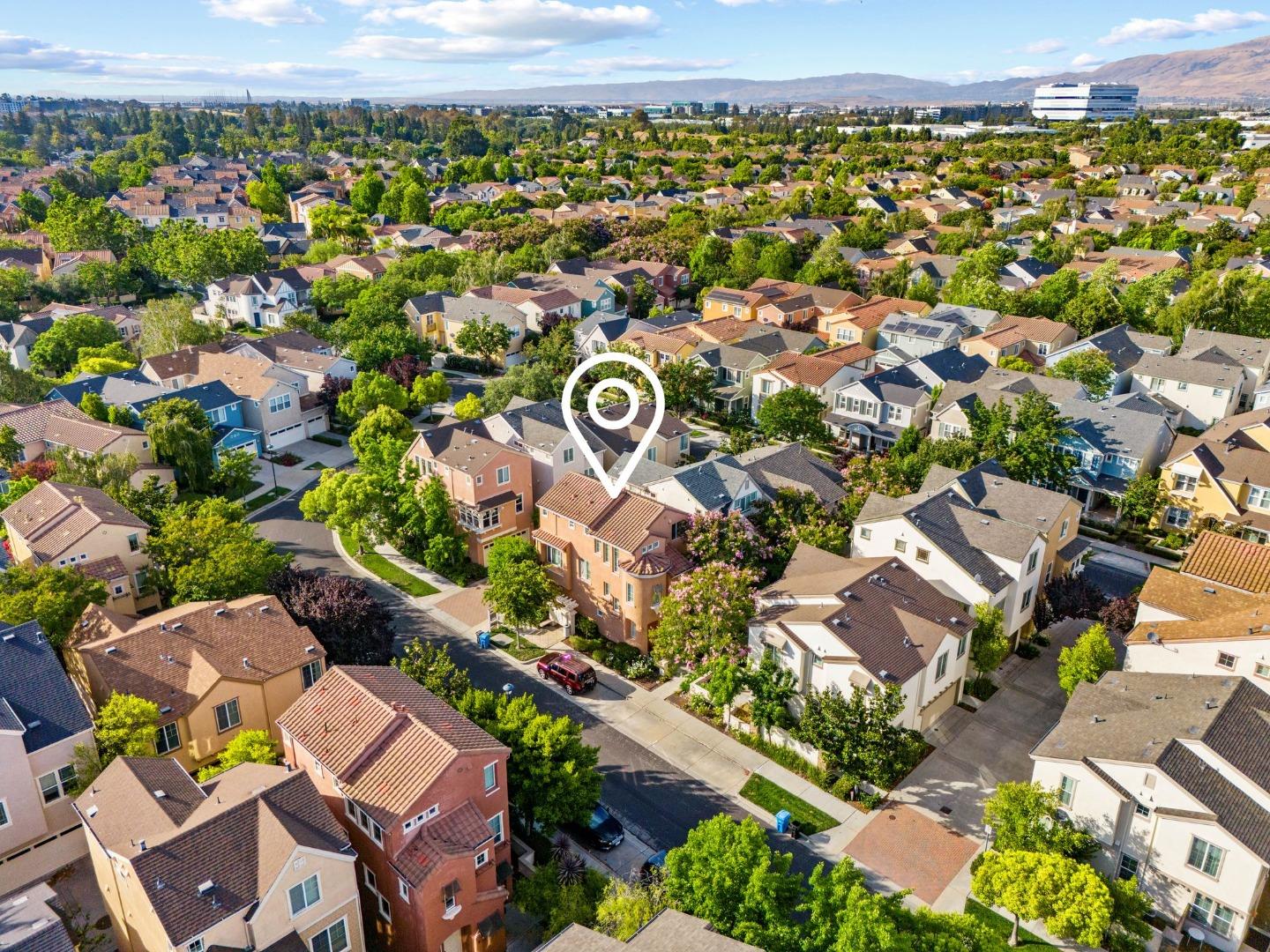 4203 Tobin Circle Santa Clara, CA 95054 - Photo 48 of 51 an aerial view of residential houses with outdoor space