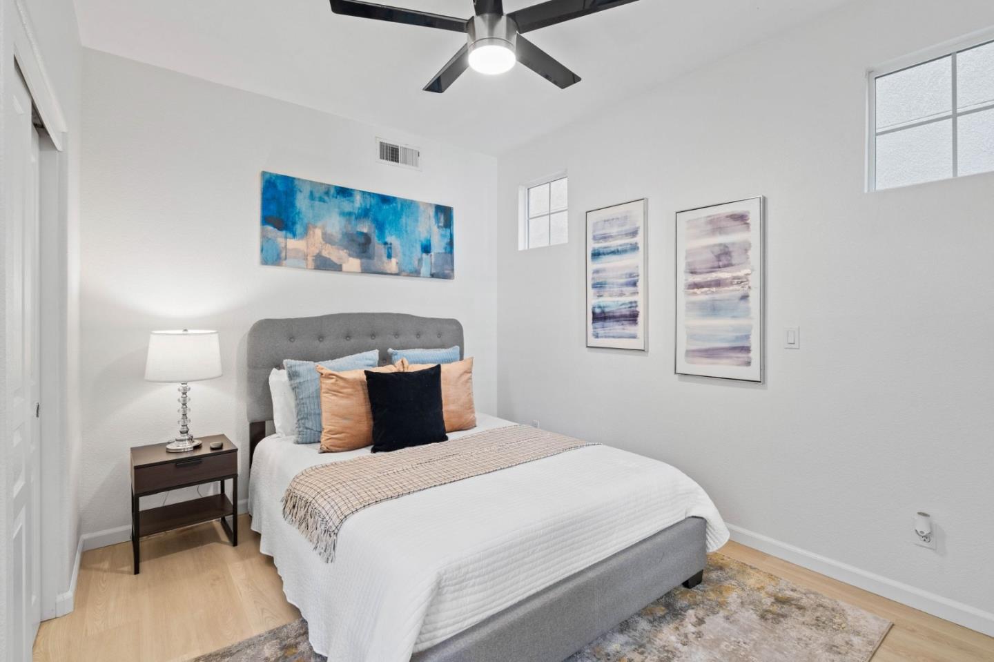 4203 Tobin Circle Santa Clara, CA 95054 - Photo 7 of 51 a bedroom with a bed and a painting on the wall