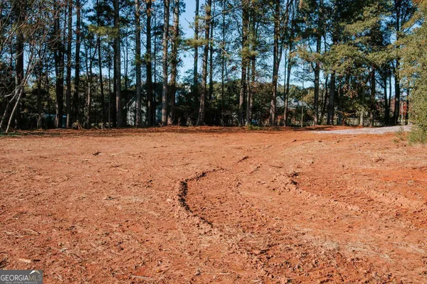 a view of road and trees