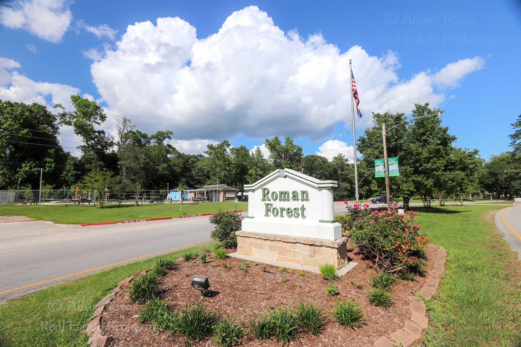 2208 Appian Way New Caney, TX 77357 - Photo 7 of 14 a view of a park with large trees
