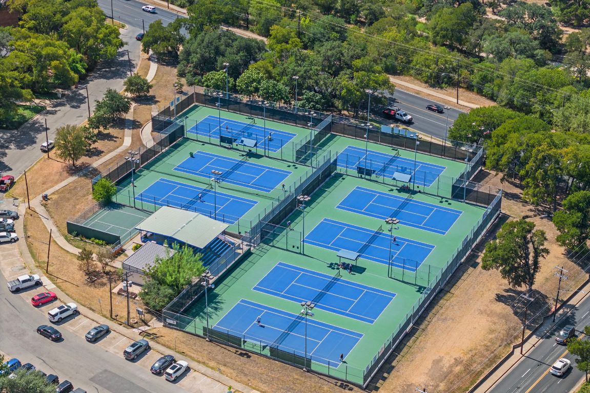 2502 Leon Street, Unit 511 Austin, TX 78705 - Photo 22 of 27 an aerial view of a house with a yard