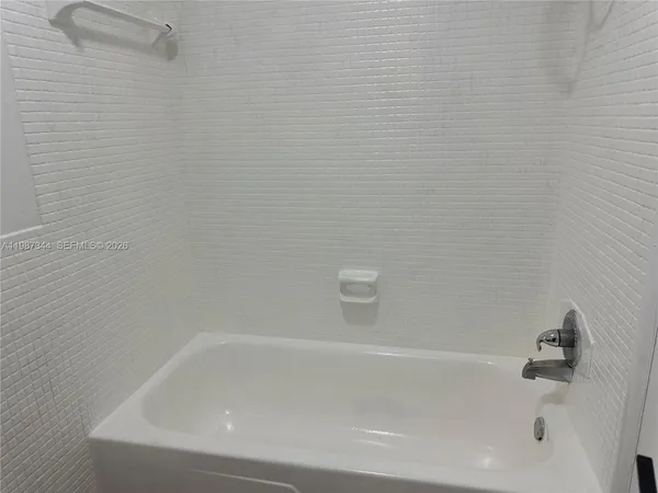 a close up of a bathtub