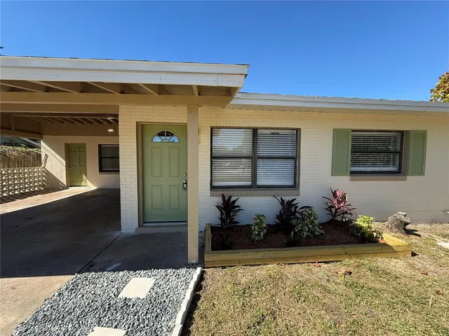 a front view of a house