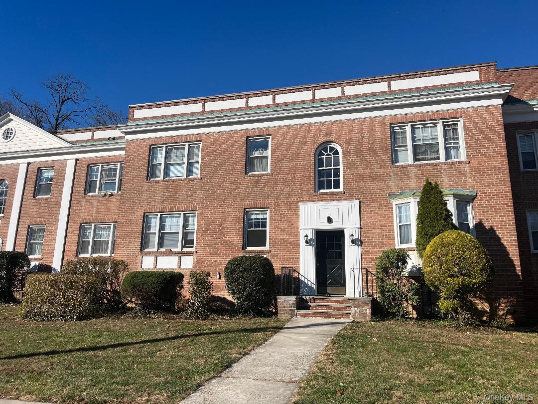 a front view of a house