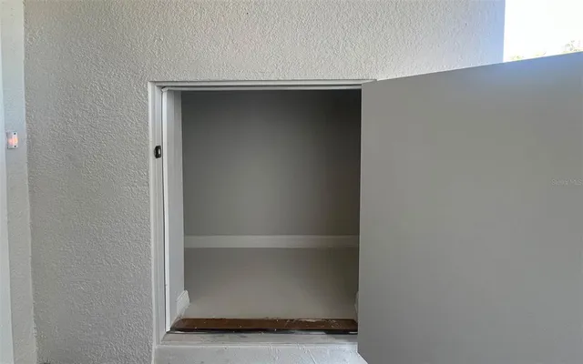 a close view of closet