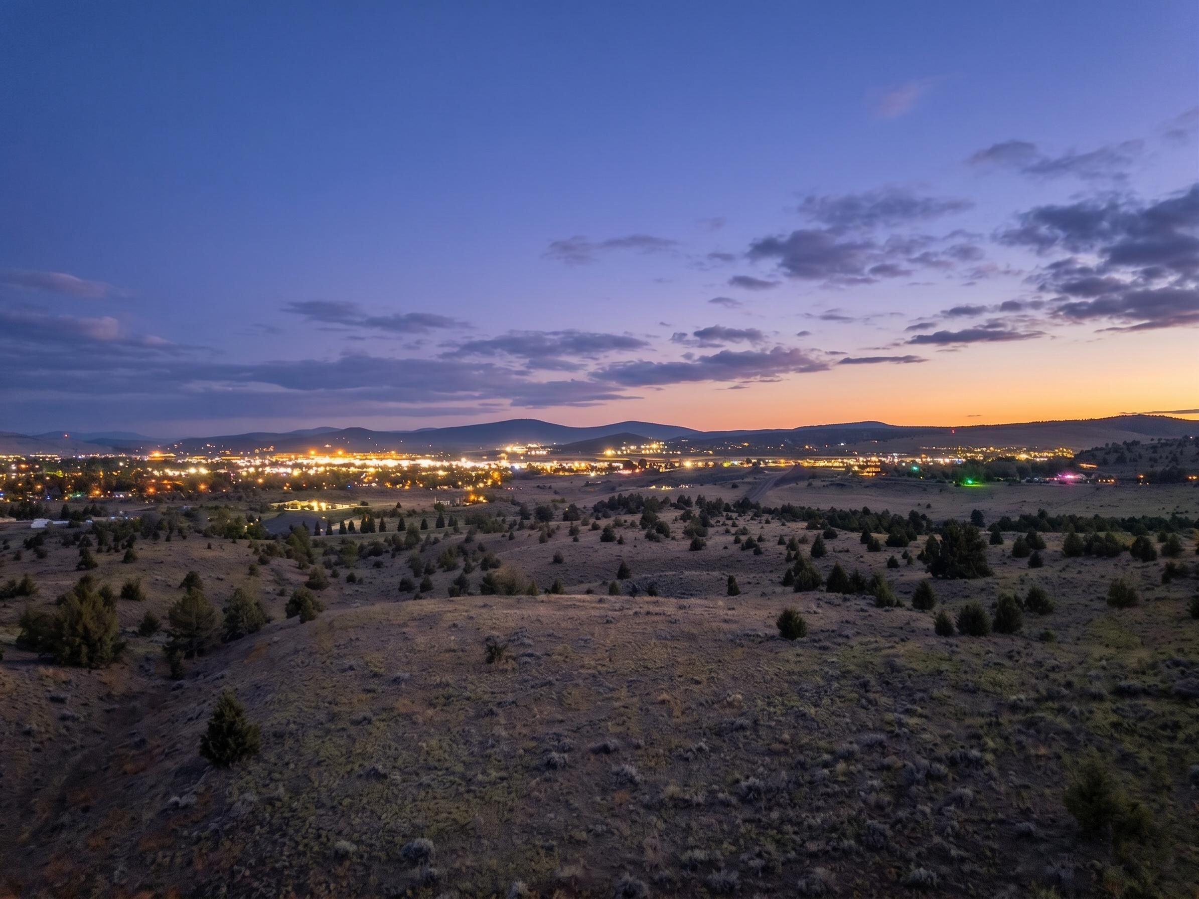 a view of city and mountain