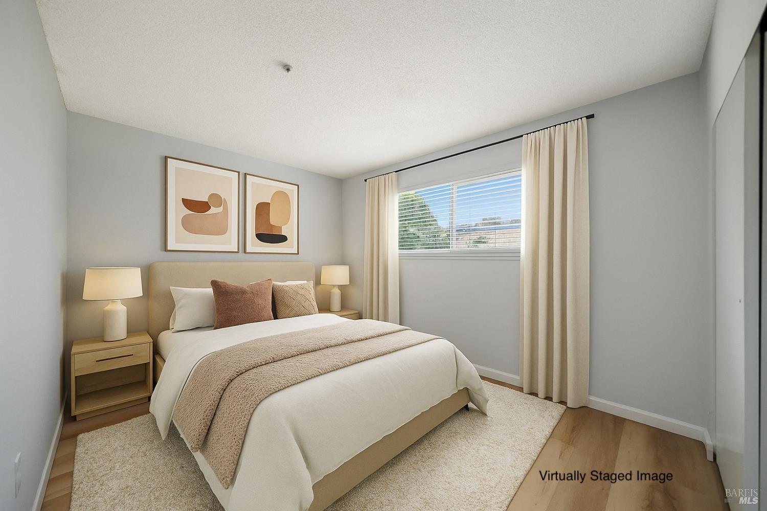 1890 Dorado Court Santa Rosa, CA 95403 - Photo 5 of 28 a bedroom with a bed and a painting on the wall