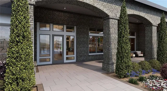 a view of front door of house