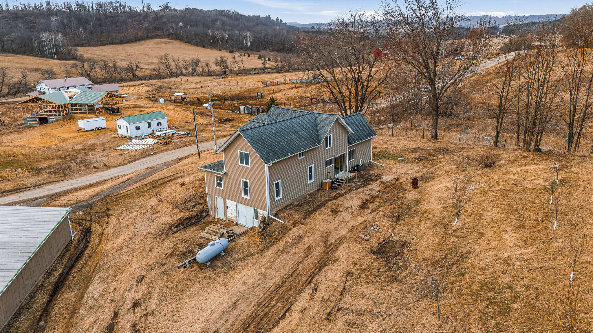 N3460 South Steine Road Franklin, WI 54627 - Photo 47 of 56 Aerial