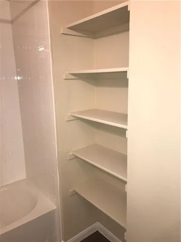 a close view of closet