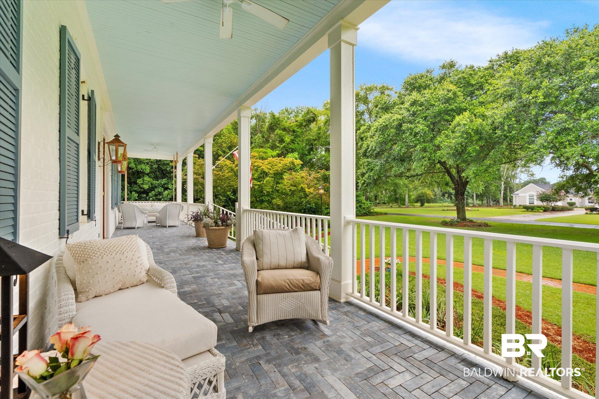 6458 Raintree Road Fairhope, AL 36532 - Photo 45 of 65 View of patio featuring an outdoor living space and covered porch