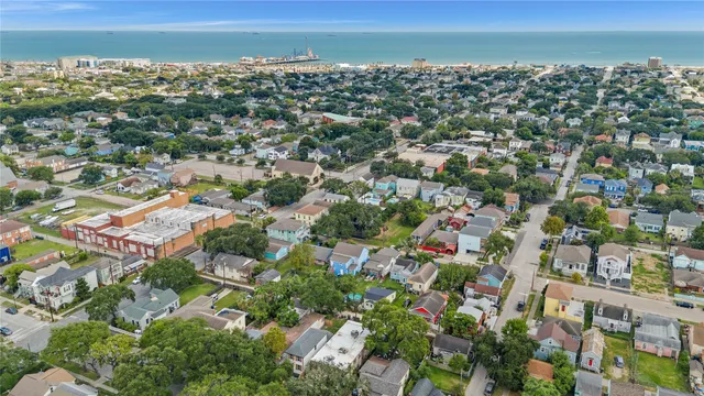 an aerial view of a city