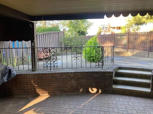 a view of a porch