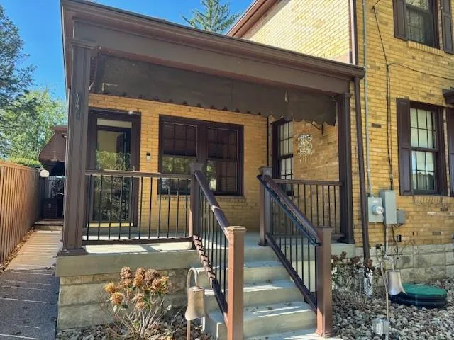 a view of yard along with trees