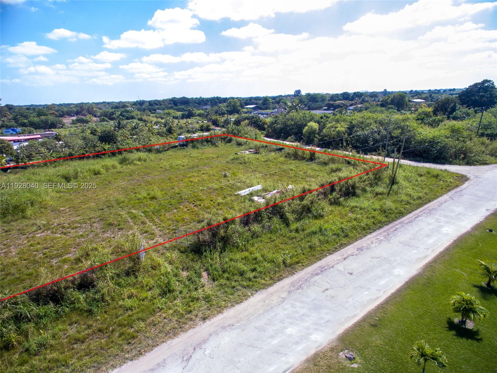 a view of a garden with mountains in the background