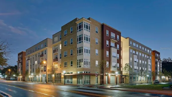 a front view of a building