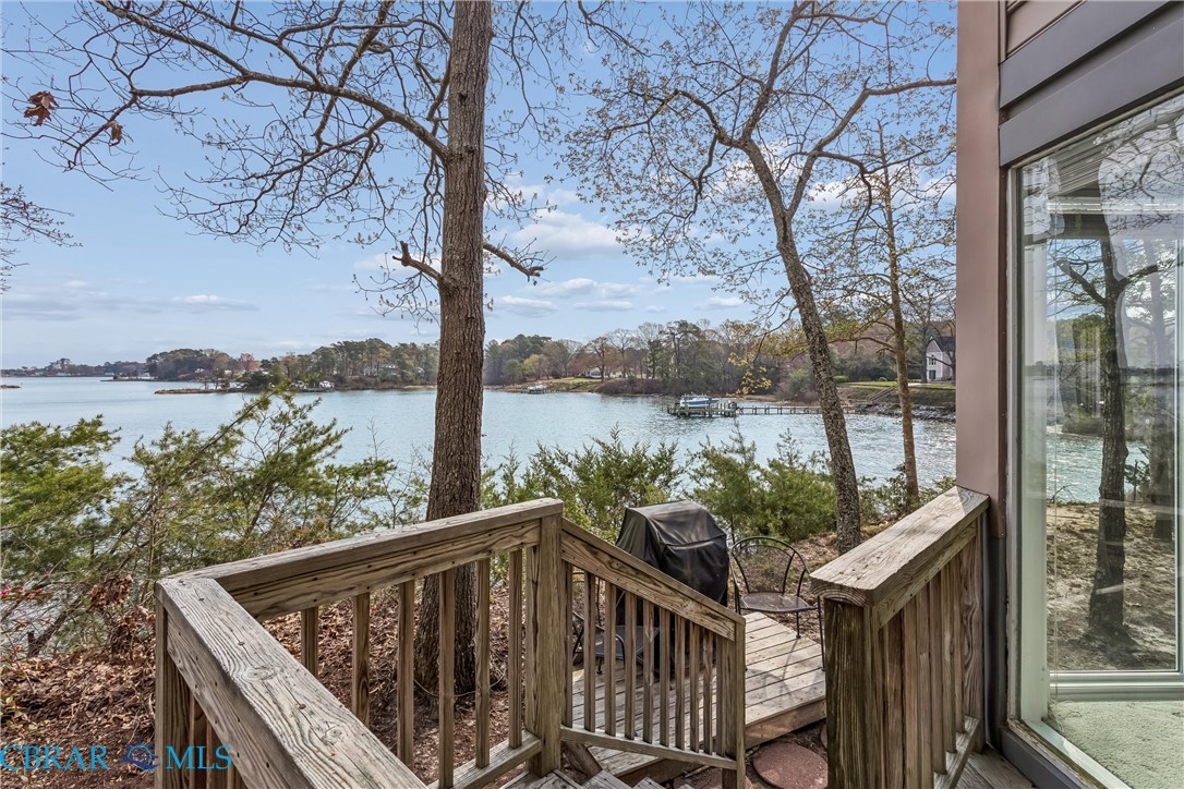 172 Sturgeon Creek Road Deltaville, VA 23043 - Photo 15 of 50 Deck with a water view and area for grilling