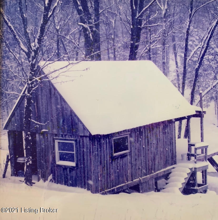 cabin in winter