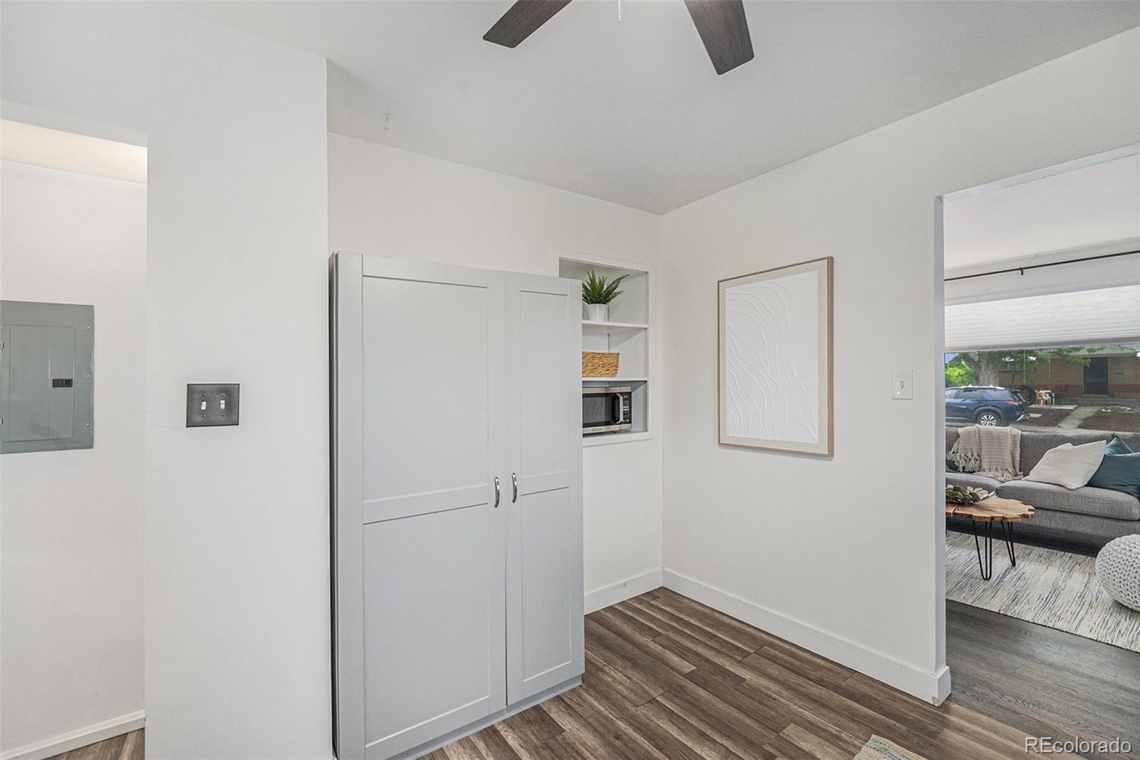 7625 Turner Drive Denver, CO 80221 - Photo 17 of 26 a view of small space with wooden floor