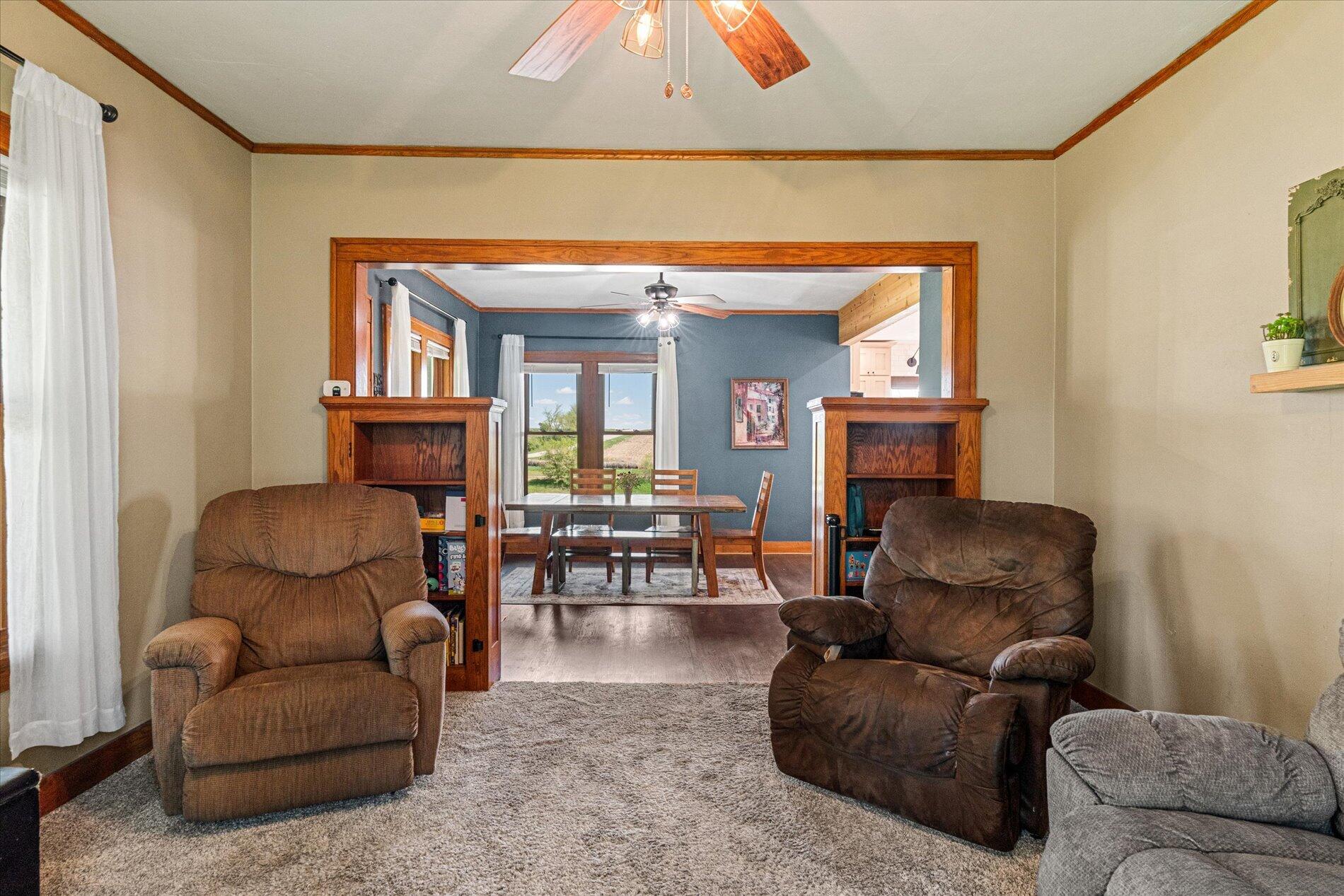 E7155 Traastad Road Franklin, WI 54665 - Photo 23 of 41 Living Room to Dining Room