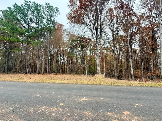 a view of road with trees