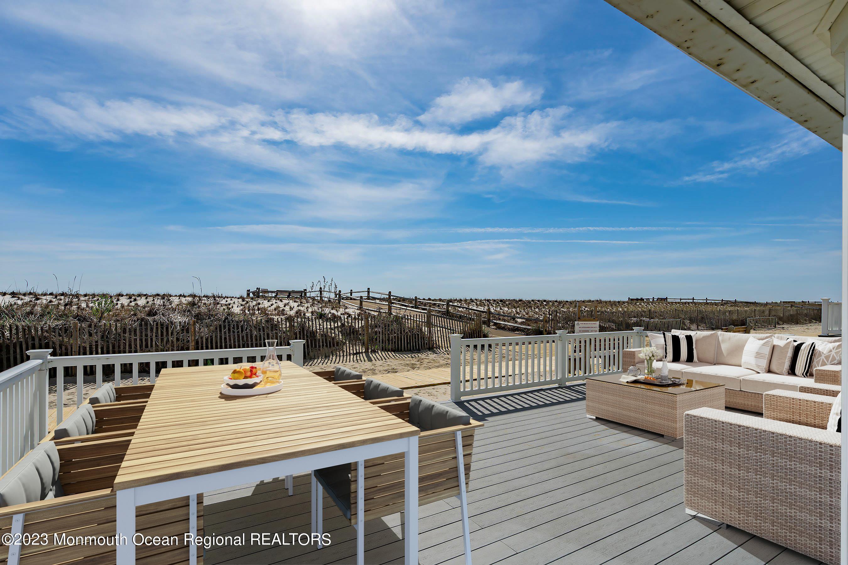 3466 Ocean Road Lavallette, NJ 08735 - Photo 3 of 40 Oceanfront deck for entertaining