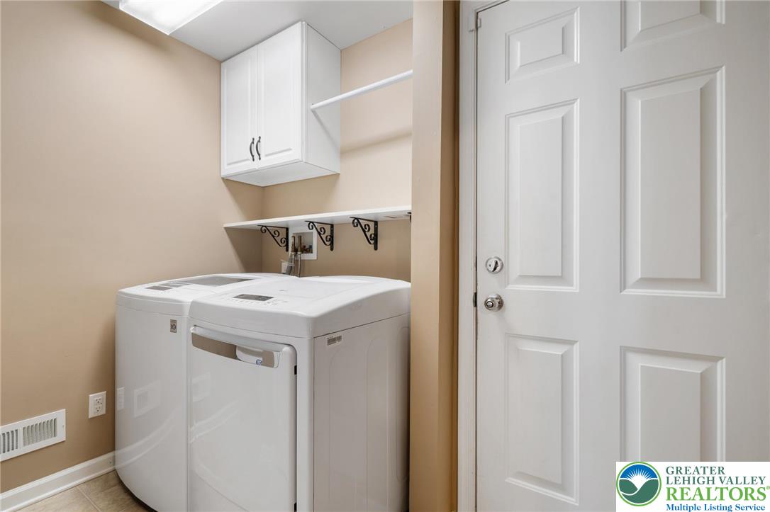 8455 Starling Road Breinigsville, PA 18031 - Photo 11 of 24 Functional laundry space featuring convenient shelving and cabinetry.