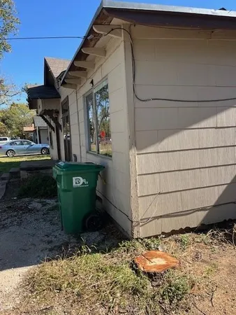a backyard of a house