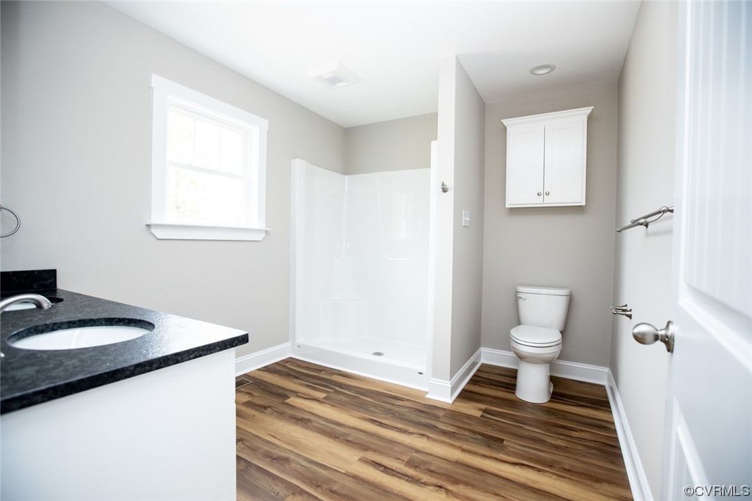 4086 Pin Oak Road Prospect, VA 23960 - Photo 21 of 44 a bathroom with a sink a toilet and a mirror