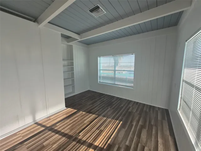 a view of wooden floor