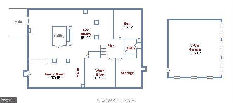 19234 Loudoun Orchard Road Leesburg, VA 20175 - Photo 30 of 30 Floor Plan Lower Level