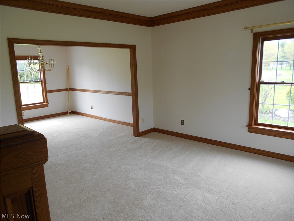 8770 North Kane Road Wadsworth, OH 44281 - Photo 8 of 29 Living room and dining room flow nicely.