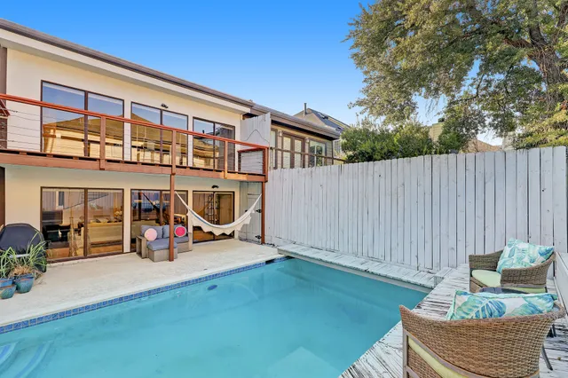 a view of outdoor space with seating area