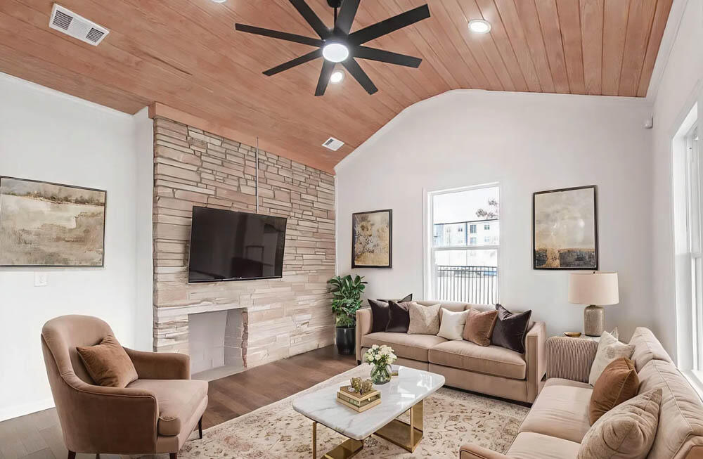 1421 Hunter Street Augusta, GA 30901 - Photo 3 of 19 Living Room with Fireplace!