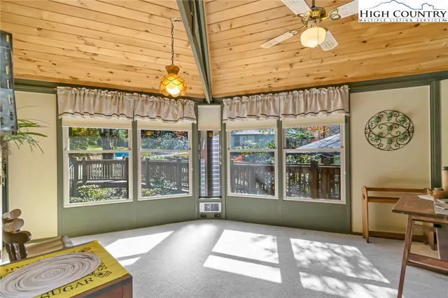 a living room with a window