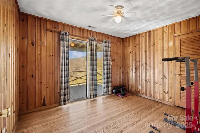 wooden floor and windows in a room