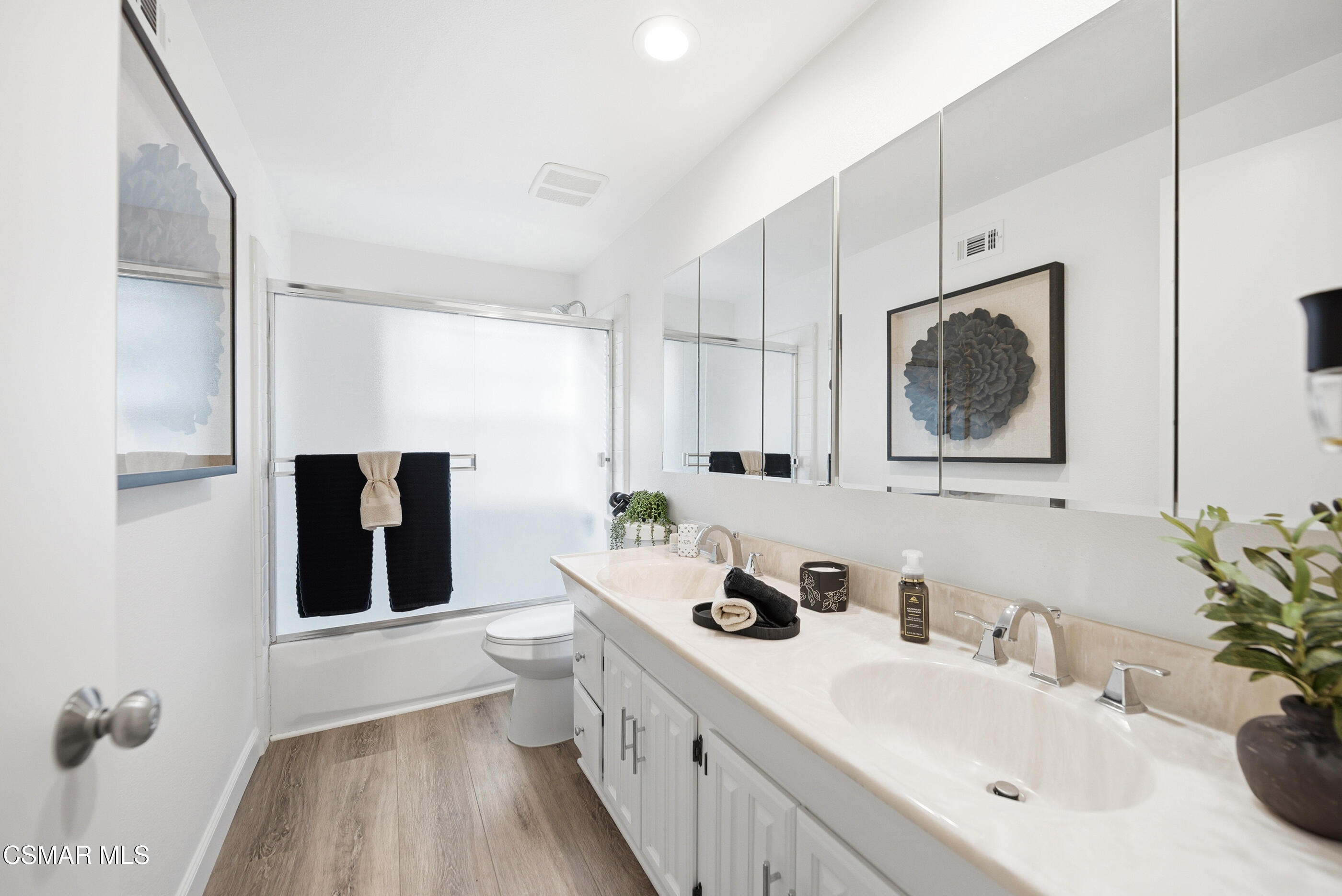 3598 Scofield Avenue Simi Valley, CA 93063 - Photo 56 of 86 a bathroom with a sink toilet and shower