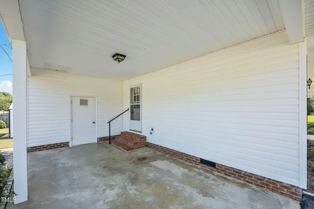 a view of a house with a patio