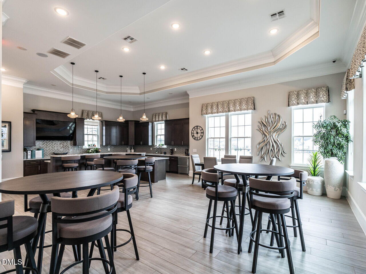 2456 Tonoloway Drive Raleigh, NC 27610 - Photo 36 of 45 a view of a dining room with furniture window and wooden floor
