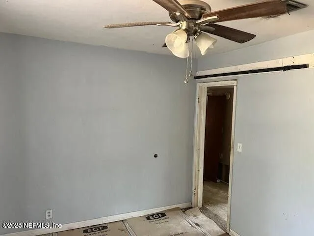 a view of an empty room