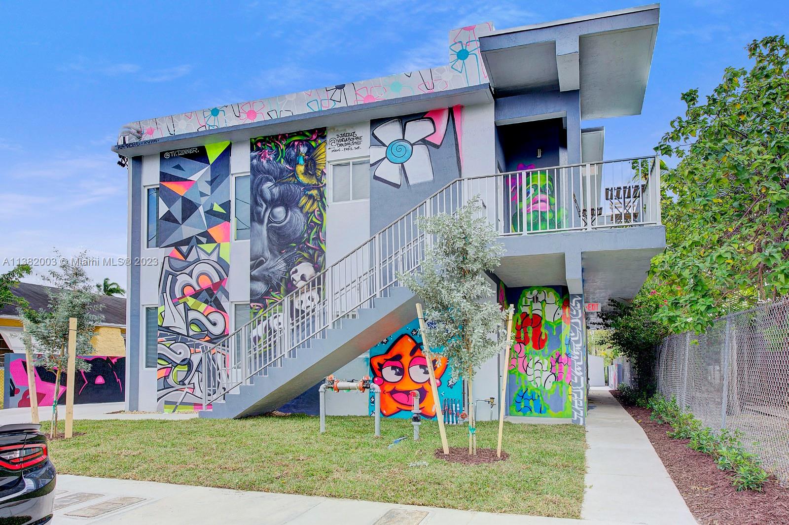 Wynwood Miami, FL 33127 - Photo 14 of 16 a street sign on the side of the building