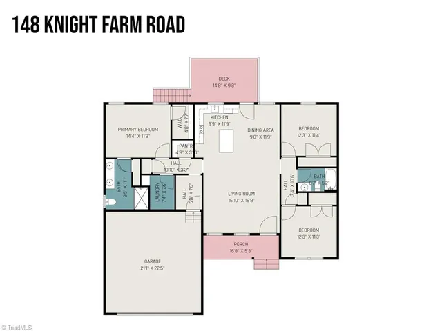 $359,500 | 148 Knight Farm Road, Stokesdale, NC 27357