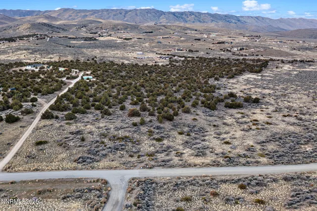 a view of a sky from a yard