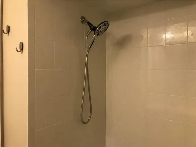 a bathroom with a tub