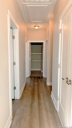 a view of an empty room and a gallery