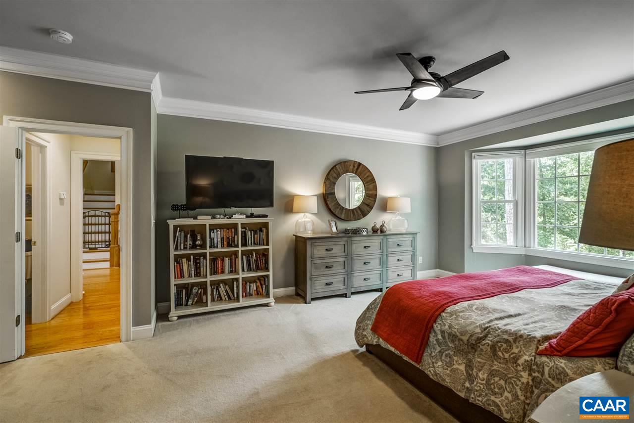 3465 Darby Road Keswick, VA 22947 - Photo 20 of 48 a bedroom with a bed and a flat tv screen on the dresser