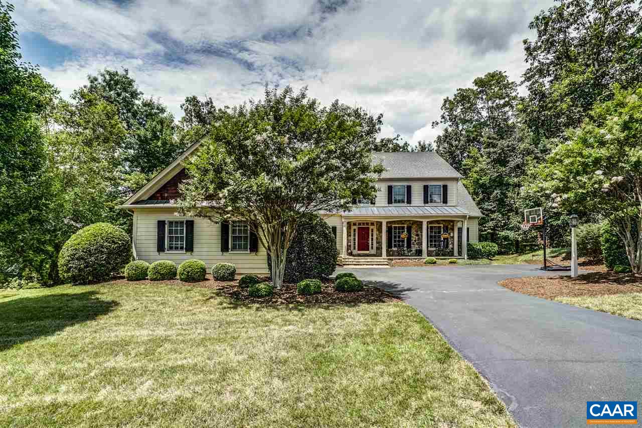 3465 Darby Road Keswick, VA 22947 - Photo 42 of 48 a front view of house with yard and green space