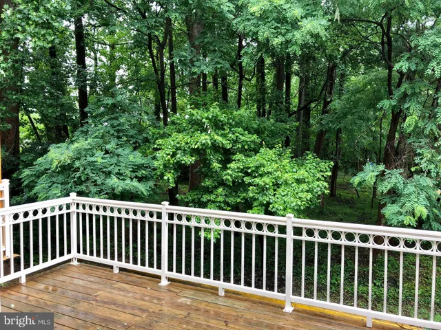 a view of a roof with wooden floor