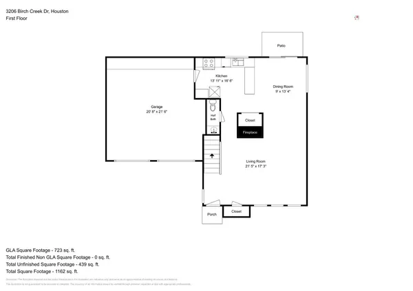 $1,745 | 3206 Birch Creek Drive, Houston, TX 77339
