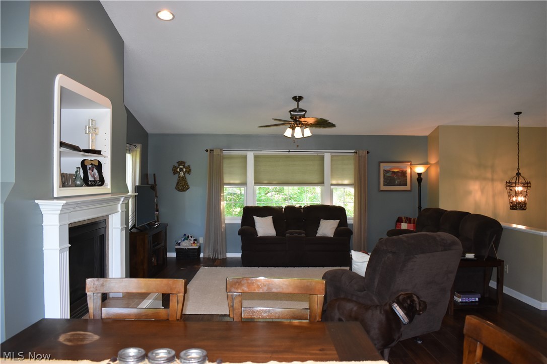 3563 Gorsuch Road Nashport, OH 43830 - Photo 6 of 32 Big open living room with vaulted ceiling and new laminate flooring